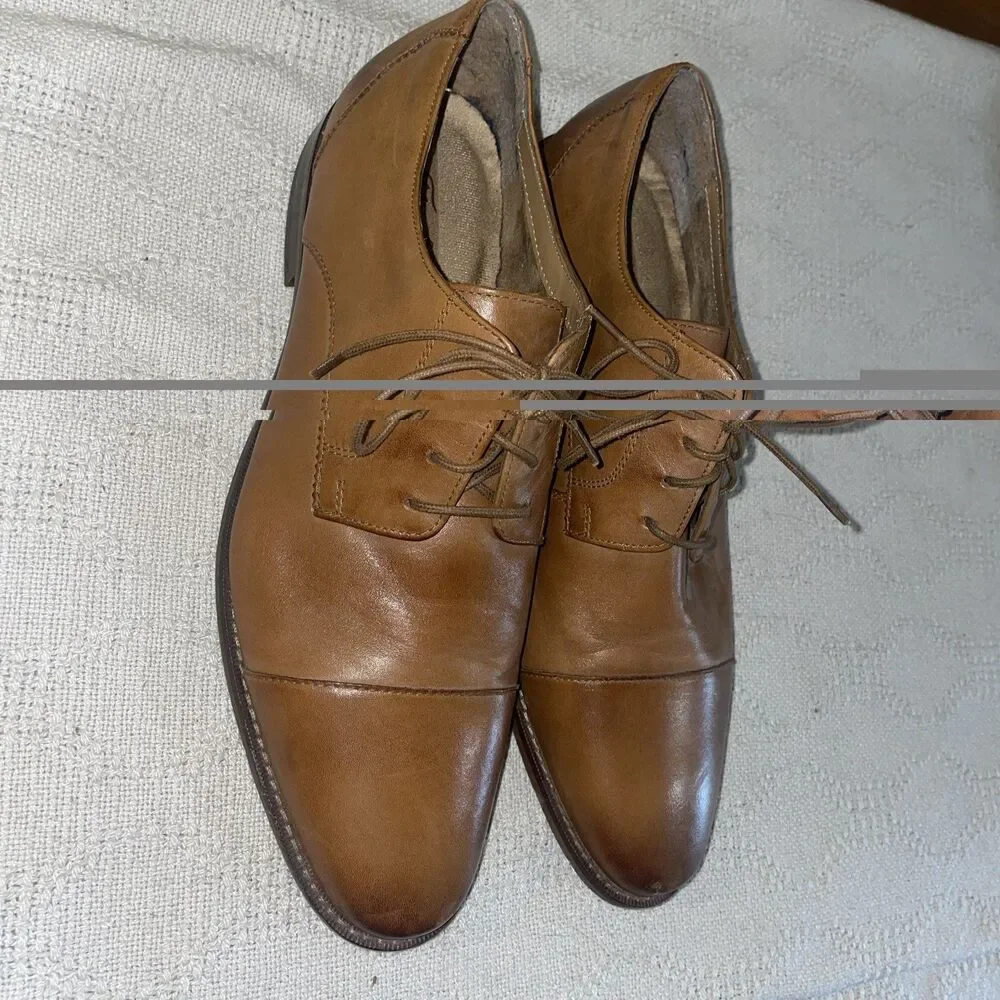 Florsheim Men’s Dress Shoes Size 12 3E Brown Leather Captoe Business Formal